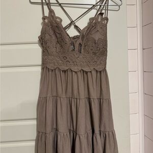 Elegant Lace Tiered Dress